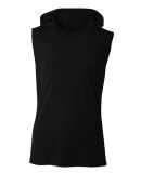 A4 N3410 - Cooling Performance Sleeveless Hooded T in Black