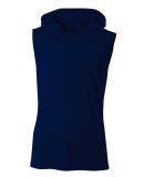 A4 N3410 - Cooling Performance Sleeveless Hooded T in Navy