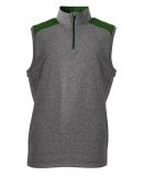 A4 N4095 - Tourney Quarter Zip Vest Heather/Forest