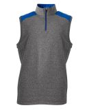 A4 N4095 - Tourney Quarter Zip Vest Heather/Royal