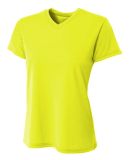 A4 NW3402 - Women's Sprint Short Sleeve V-neck in Safety yellow