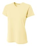 A4 NW3402 - Women's Sprint Short Sleeve V-neck in Light yellow