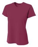 A4 NW3402 - Women's Sprint Short Sleeve V-neck in Maroon