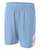 A4 N5178 - Fast Break Shorts Lt Blue/White