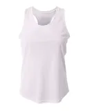 A4 NW1179 - Athletic Racerback Tank White