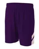 A4 NB5178 - Youth Fast Break Shorts Purple/White