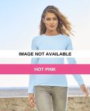 5564  ALSTYLE Jr Sheer Tee Long Sleeve Hot Pink