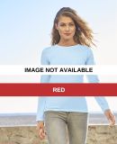 5564  ALSTYLE Jr Sheer Tee Long Sleeve Red