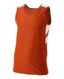 A4 NB1178 - Youth Fast Break Jersey Orange/White
