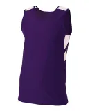 A4 NB1178 - Youth Fast Break Jersey Purple/White