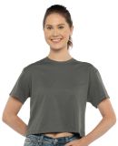 Next Level Apparel 1580 Ladies' Ideal Crop T-Shirt in Dark grey