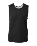 A4 N2382 - Men's Single Ply Reversible Basketball  Black/Silver