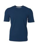 A4 N3399 - Mens Single Ply Reversible Soccer Jerse Navy/Silver