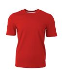 A4 N3399 - Mens Single Ply Reversible Soccer Jerse Scarlet/Silver