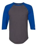 Champion Clothing CP75 Premium Fashion Raglan Thre Charcoal Heather/ Athletic Royal