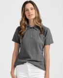 Tultex 401 - Women's Sport Polo Heather Charcoal
