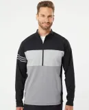 Adidas Golf Clothing A492 3-Stripes Competition Qu Black/ Grey Three/ Grey Three Heather