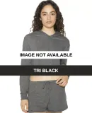 American Apparel RSATR3353W Ladies' Tri-Blend Crop TRI BLACK