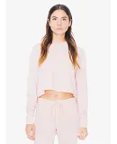 American Apparel RSATR3353W Ladies' Tri-Blend Crop TRI CREOLE PINK