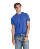 Delta Apparel 12603   Adult S/S Tee in Royal heather triblend