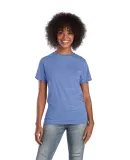 Delta Apparel 14600L   Adult S/S Tee in Royal snow heather