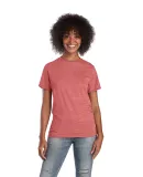 Delta Apparel 14600L   Adult S/S Tee in Red snow heather