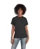 Delta Apparel 14600L   Adult S/S Tee in Black snow heather