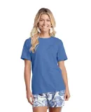 Delta Apparel 19100   Adult S/S Tee in Royal heather