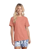 Delta Apparel 19100   Adult S/S Tee in Coral heather