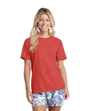 Delta Apparel 19100   Adult S/S Tee in Red heather