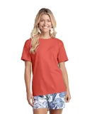 Delta Apparel 19100   Adult S/S Tee in Deep coral