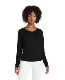 Delta Apparel 56535L   Prncss V-Neck L/S in Black