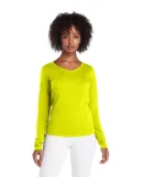 Delta Apparel 56535L   Prncss V-Neck L/S in Safety green