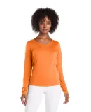 Delta Apparel 56535L   Prncss V-Neck L/S in Safety orange