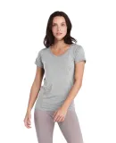 Delta Apparel 56535S Princess V-Neck Tee in Athletic heather