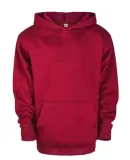 Delta Apparel 90200Y   7 Ounce Youth 75/25 Hoodie in Red f3z