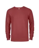 Delta Apparel 97100   7 Oz Fleece Crew in Red heather hn8