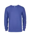 Delta Apparel 97100   7 Oz Fleece Crew in Royal heather hn9