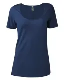 Delta Apparel P504C   Ladies Scoop CVC in Athletic navy a2u