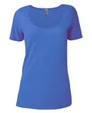 Delta Apparel P504C   Ladies Scoop CVC in Royal heather kea