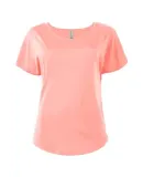 Delta Apparel P505C   Ladies CVC Dolman in Blush f3b