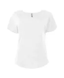 Delta Apparel P505C   Ladies CVC Dolman in White ne2