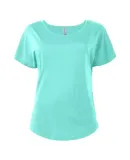 Delta Apparel P505C   Ladies CVC Dolman in Celadon vt4