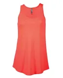 Delta Apparel P506C   Ladies Tank CVC in Coral heather kfh