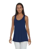 Delta Apparel P506T   Ladies Tank TRI in Navy heather