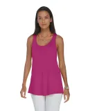 Delta Apparel P506T   Ladies Tank TRI in Berry heather