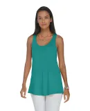 Delta Apparel P506T   Ladies Tank TRI in Jade heather