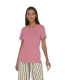 Delta Apparel P512S   Lds SS Crew SLUB in Petal