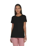 Delta Apparel P513C   Lds Band Crew CVC in Jet black