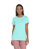 Delta Apparel P513C   Lds Band Crew CVC in Celadon
